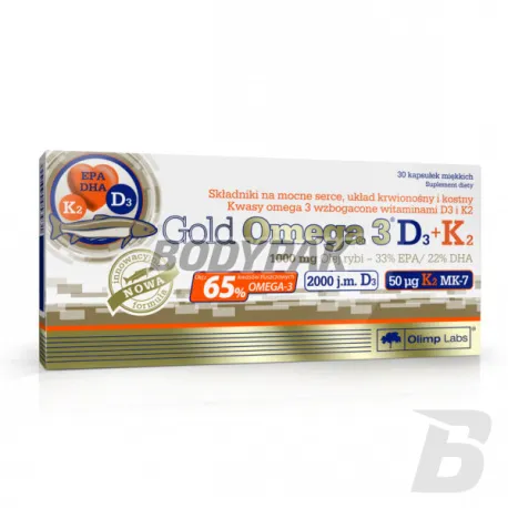 Olimp Gold Omega 3 D3+K2 - 30 kaps.