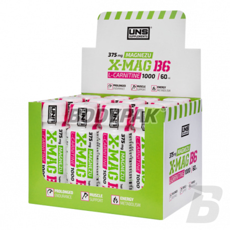 UNS X-Mag-B6 Shot - 12x 60ml FREE