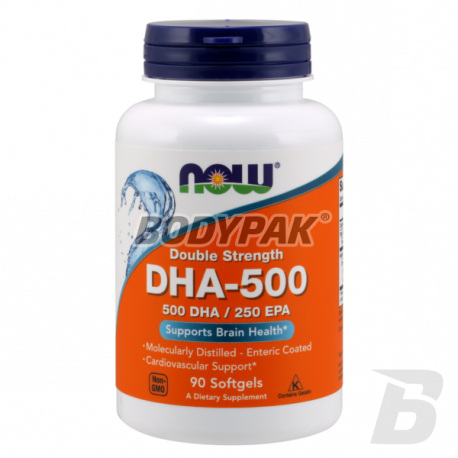 NOW Foods DHA-500 Double Strength [500 DHA / 250 EPA] - 90 kaps.