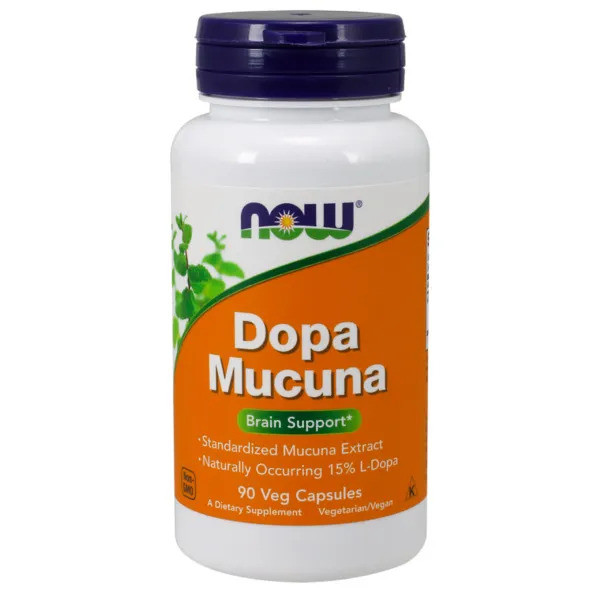 NOW Foods Dopa Mucuna - 90 kaps.