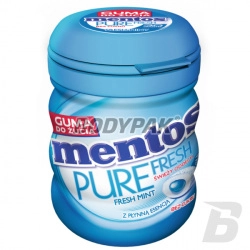 Mentos Pure Fresh Freshmint Sugarfree Gumy do żucia o smaku miętowym bez dodatku cukru - 60g