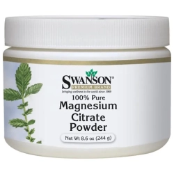 Swanson 100% Pure Magnesium Citrate Powder [Cytrynian magnezu] - 244g