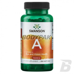 Swanson Vitamin A 10.000 IU - 250 kaps.
