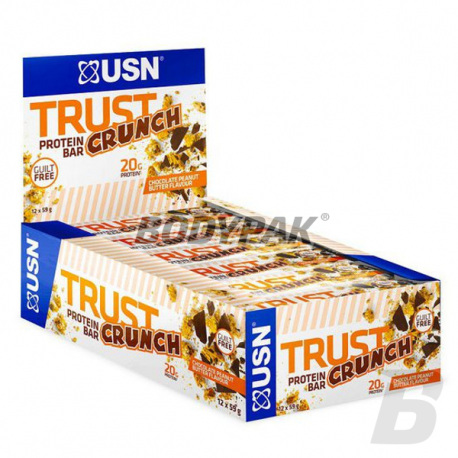 USN Trust Crunch Protein Bar - 12 x 60g