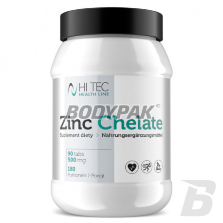 Hi-Tec Zinc Chelate [Health Line] - 90 kaps.