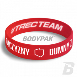 Trec Team Wristband 053 Opaska Silikonowa DUMNY Z OJCZYZNY - Red