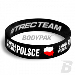 Trec Team Wristband 055 Opaska Silikonowa CHWAŁA WIELKIEJ POLSCE - Black