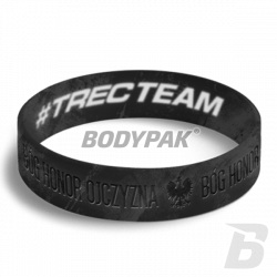 Trec Team Wristband 056 Opaska Silikonowa BÓG HONOR OJCZYZNA - Black