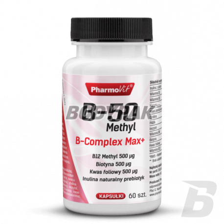 Pharmovit B-50 Methyl B-Complex Max+ - 60 kaps.