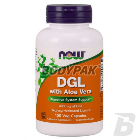 NOW Foods DGL with Aloe Vera 400 mg - 100 kaps.