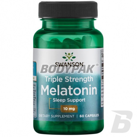 Swanson Triple Strenght Melatonin 10 mg - 60 kaps.