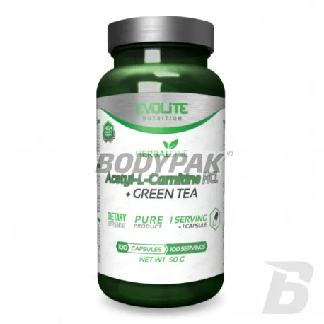 Evolite Acetyl-L-Carnitine HCL + Green Tea - 100 kaps.