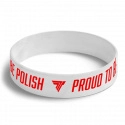 Trec Wristband 066 Opaska Silikonowa PROUD TO BE POLISH White - 1 szt.