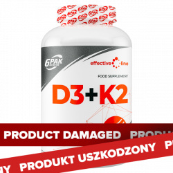 USZKODZONE - 6PAK Nutrition Effective Line D3 + K2 - 90 tabl.