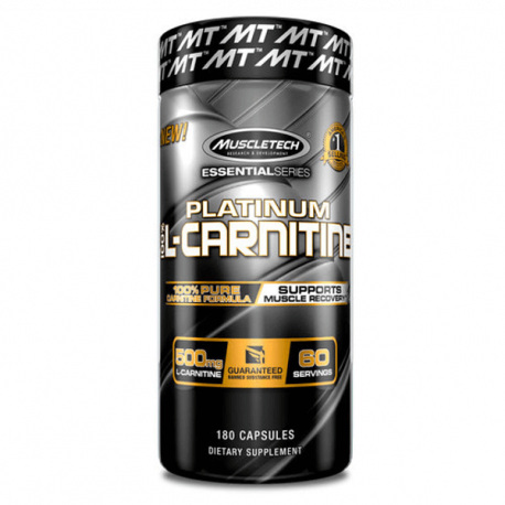 MuscleTech Platinum 100% L-Carnitine - 180 kaps.