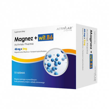 Activlab Pharma Magnez + Wit. B6 - 50 kaps.