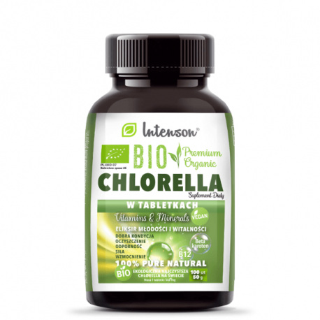 Intenson BIO Chlorella w Tabletkach - 100 tabl. (50 g)