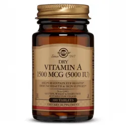 Solgar Dry Vitamin A 1500mcg  (5000 IU) - 100 tabl.