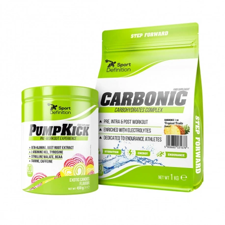 SportDefinition PumpKick - 450g + Carbonic - 1kg GRATIS