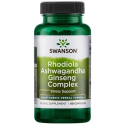 Swanson Rhodiola Ashwagandha Ginseng Complex - 60 kaps.