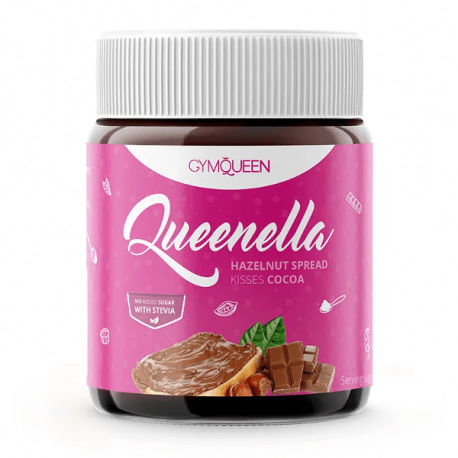 GymQueen Queenella Hazelnut Spread Krem Proteinowy o smaku orzechów laskowych - 250g