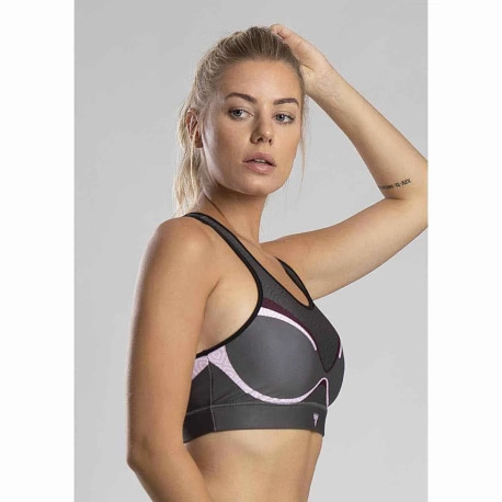 Trec Wear® Sport Bra TRECGIRL 13 Opti Pink Grey