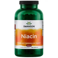Swanson Niacin 500 mg - 250 kaps.