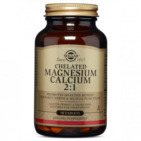 Solgar Chelated Magnesium Calcium 2:1 - 90 tabl.