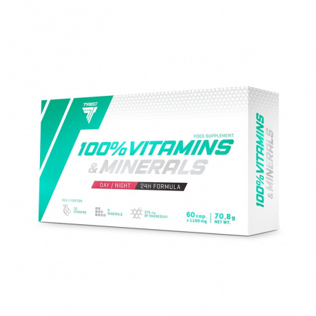 Trec 100% Vitamins & Minerals - 60 kaps.