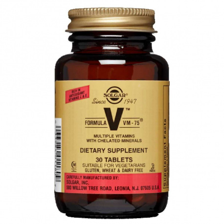 Solgar Formula VM-75 Vitamins with Minerals - 30 tabl.