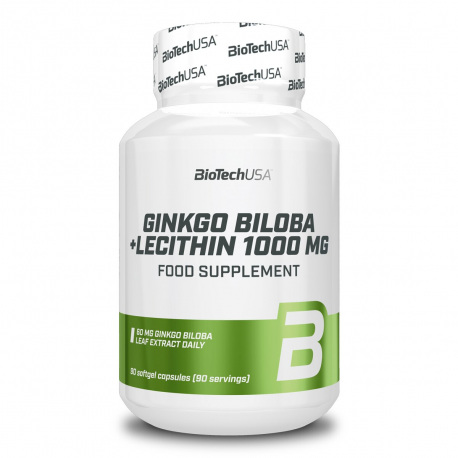 BioTech Ginkgo Biloba + Lecithin - 90 kaps.