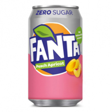 Fanta Zero Sugar Peach Apricot - 330ml