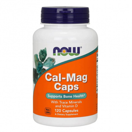 NOW Foods Cal-Mag Caps Calcium Magnesium - 120 kaps.