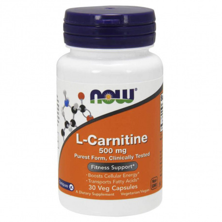 NOW Foods L-Carnitine 500 mg - 30 kaps.