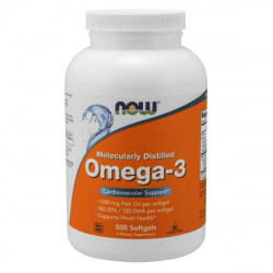 NOW Foods Omega 3 1000 mg - 500 kaps.