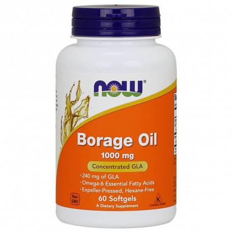 NOW Foods Borage Oil 1000 mg - 60 kaps.