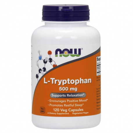 NOW Foods L-Tryptophan 500 mg - 120 kaps.