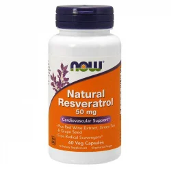 NOW Foods Natural Resveratrol 50 mg - 60 kaps.
