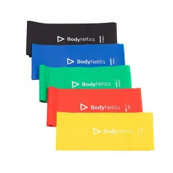 BodyNetics Zestaw Gum Taśm Rehabilitacyjnych do treningu całego ciała 1-15 kg