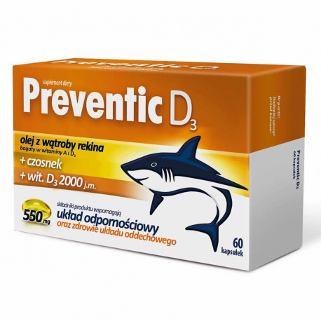 Aflofarm Preventic D3 - 60 kaps.