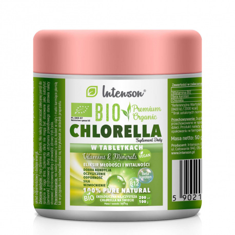 Intenson BIO Chlorella w Tabletkach - 200 tabl. (100g)
