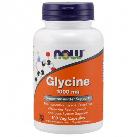 NOW Foods Glycine 1000 mg - 100 kaps.