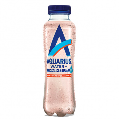 Aquarius Napój niegazowany z magnezem [Czerwona Pomarańcza] - 400 ml