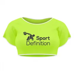 Sport Definition Crop Top Damski Zielony