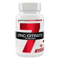 7Nutrition Zinc Citrate 15 mg - Cytrynian cynku - 100 kaps.