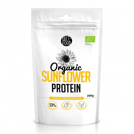 Diet Food Organic Sunflower Protein - Bio białko z nasion słonecznika - 200g
