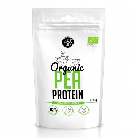 Diet Food Organic Pea Protein - izolat białek z grochu - 200g