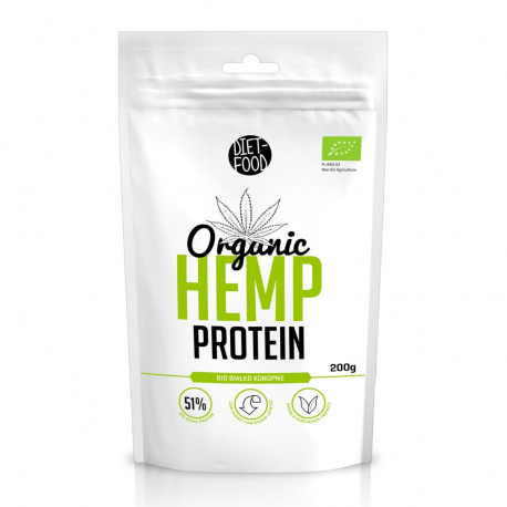 Diet Food Organic Hemp Protein - Bio białko konopne - 200g