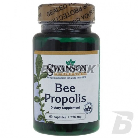 Swanson Bee Propolis 550mg - 60 kaps.