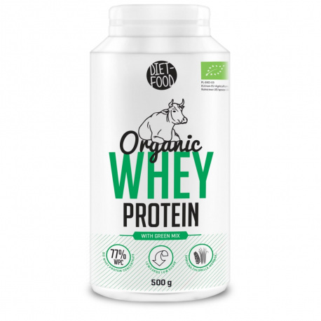 Diet Food Organic Whey Protein with Green Mix - 500g